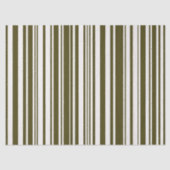 Olive Green Striped Pattern 薄葉紙 (正面)
