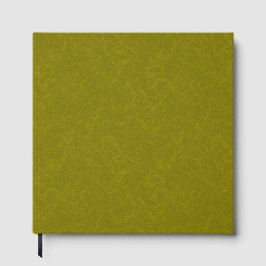 Olive green surface with subtle swirling pattern ゲストブック