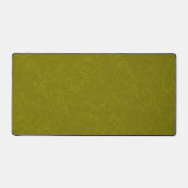 Olive green surface with subtle swirling pattern デスクマット (正面)
