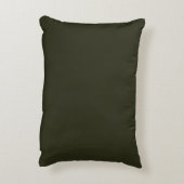Olive Green Terracotta Abstract Accent Pillow アクセントクッション (裏面(縦))
