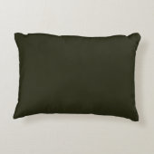 Olive Green Terracotta Abstract Accent Pillow アクセントクッション (裏面)