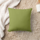 Olive Green Throw Pillow クッション (ブランケット)