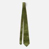 Olive Green Watercolor Custom Necktie ネクタイ (裏面)