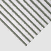 Olive Green White Stripes Christmas 薄葉紙 (詳細)