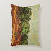 Olive Grove, 淡い色のBlue Sky by Vincent vanゴッホ アクセントクッション (正面(垂直))