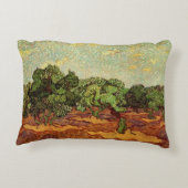 Olive Grove, 淡い色のBlue Sky by Vincent vanゴッホ アクセントクッション (裏面)