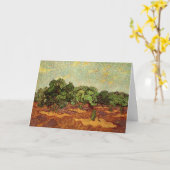 Olive Grove, 淡い色のBlue Sky by Vincent vanゴッホ カード (黄色い花)