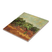 Olive Grove, 淡い色のBlue Sky by Vincent vanゴッホ タイル (側面)