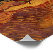 Olive Grove, 淡い色のBlue Sky by Vincent vanゴッホ ポスター (角)