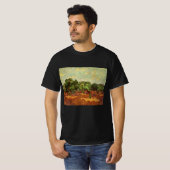 Olive Grove, 淡い色のBlue Sky by Vincent vanゴッホ Tシャツ (正面フル)