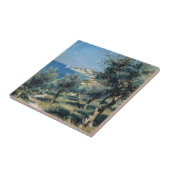 Olive Grove with Coastal Village and Sea タイル (側面)