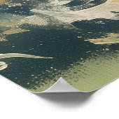 Olive Grove with Coastal Village and Sea ポスター (角)