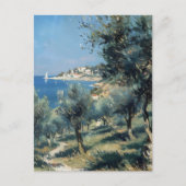 Olive Grove with Coastal Village and Sea ポストカード (正面)