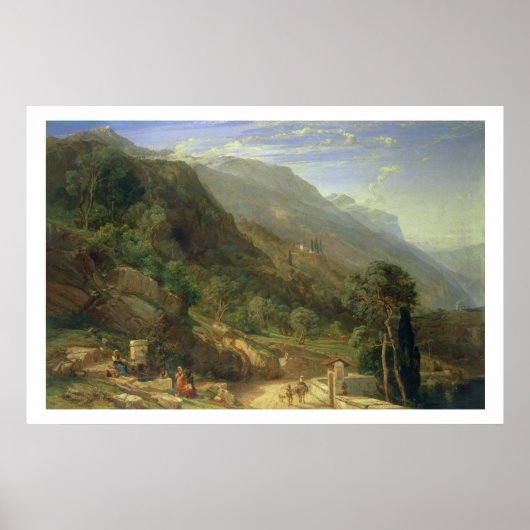 Olive Groves at Varena, Lake Como, Italy, 1861 (o ポスター (正面)