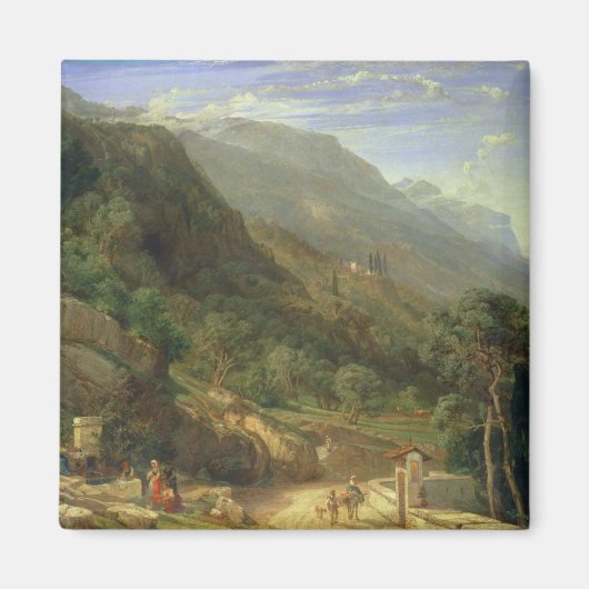 Olive Groves at Varena, Lake Como, Italy, 1861 (o マグネット (正面)