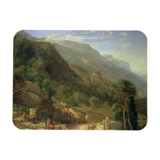 Olive Groves at Varena, Lake Como, Italy, 1861 (o マグネット (横)