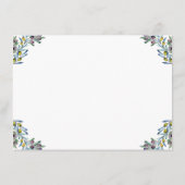 Olive Italian Bridal Shower Advice and Wishes エンクロージャーカード (裏面)