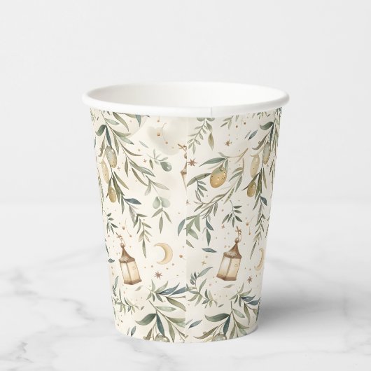 Olive & Lantern Islamic Party Cups 紙コップ (右)