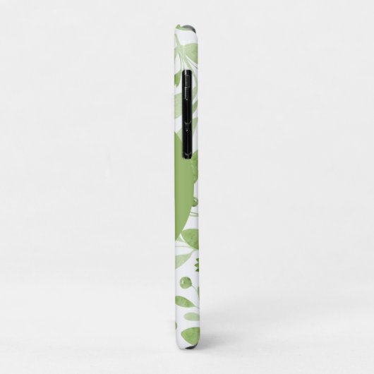 Olive Leaves Initial iPhone Case  Case-Mate iPhoneケース (裏面/左)