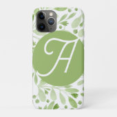 Olive Leaves Initial iPhone Case  Case-Mate iPhoneケース (裏)