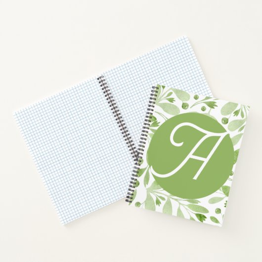 Olive Leaves Initial Journal  ノートブック (内部)