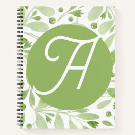 Olive Leaves Initial Journal  ノートブック