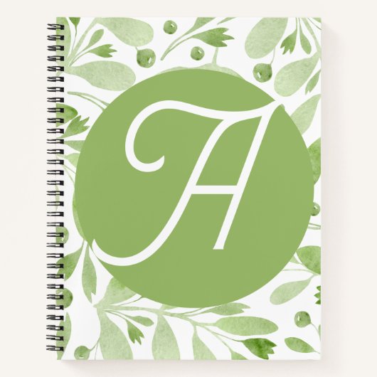 Olive Leaves Initial Journal  ノートブック (正面)