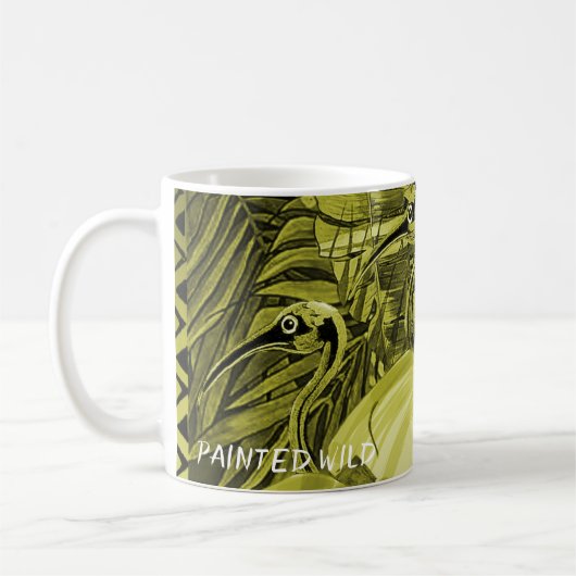 Olive Leopard Coffee Mug コーヒーマグカップ (左)