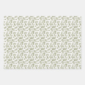 Olive 'Martini' Green  ラッピングペーパーシート (正面)