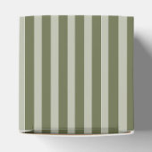 Olive Martini Old Money Striped Bridal Shower フェイバーボックス (上部)