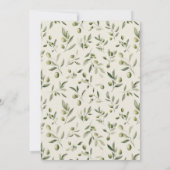 Olive Martini Striped Green Advice for Baby Card 招待状 (裏面)