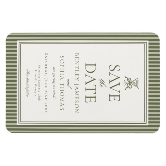 Olive Martini Tini Bit Closer Save the Date マグネット (横)
