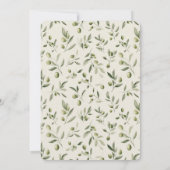 Olive Martini Tini Bit Closer Striped Wedding 招待状 (裏面)