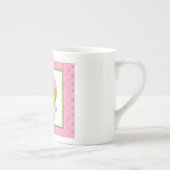 Olive Me Loves Olive You Funny Retro Love ボーンチャイナマグカップ (右)