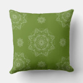 Olive  minimalist  Pattern  square  Pillow  Design クッション (裏面)