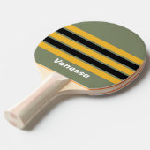 Olive Nightlight Across Striping with Name 卓球ラケット (正面アングル)
