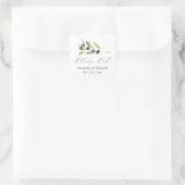 Olive Oil Wedding Favors Sticker スクエアシール (バッグ)