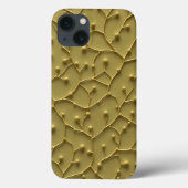 Olive Organic Texture iPhone Case Rugged Look Case-Mate iPhoneケース (裏面)