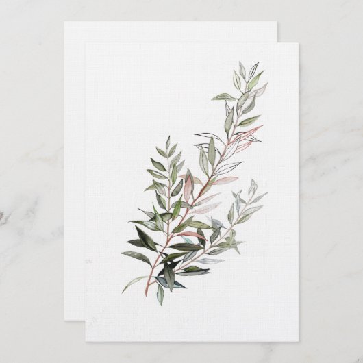 Olive Palestine Card 招待状 (正面/裏面)