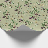 Olive Patterned Wrapping Paper ラッピングペーパー (角)