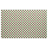 Olive Pink Floral Checkerboard Polyester Fabric ファブリック (ヤード)