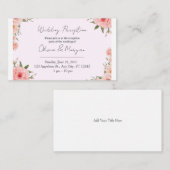 Olive-Pink Invitation Card エンクロージャーカード (正面/裏面)