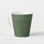 Olive Pistachio Green Texture Christmas  カフェラテマグ (左アングル)