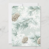 Olive Plaid Portrait Photo Christmas Holiday Card シーズンカード (裏面)