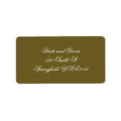 Olive Rococo Return Address Label ラベル (正面)