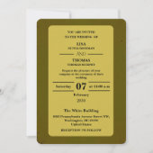 Olive Rust Earthy Wedding Invitation 招待状 (正面)