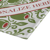 Olive Rustic Farmhouse French Country Recipe カッティングボード (角)