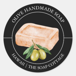 Olive Soap label ラウンドシール