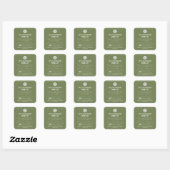 Olive Sourdough Ingredient Cottage Law Sticker スクエアシール (シート)