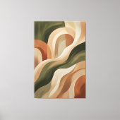 Olive Terracotta Abstract Gallery Art Canvas Print キャンバスプリント (正面)